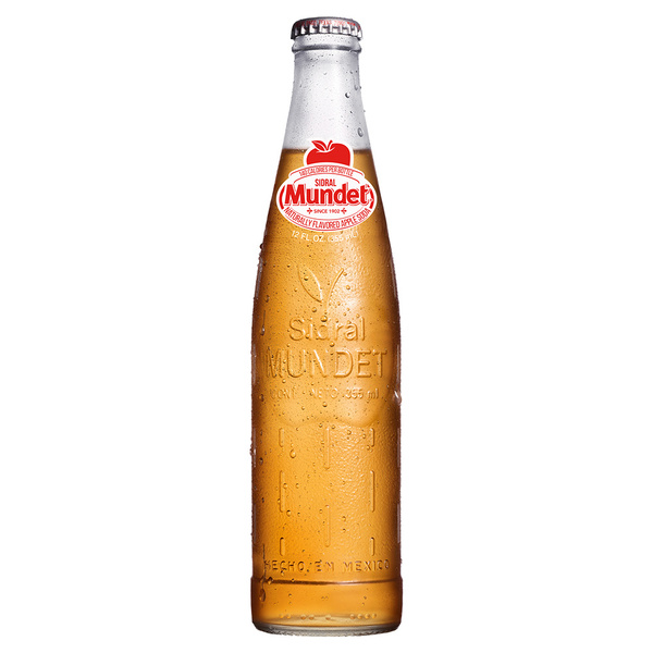 Refresco de Manzana Sidral Mundet — Botella de Vidrio