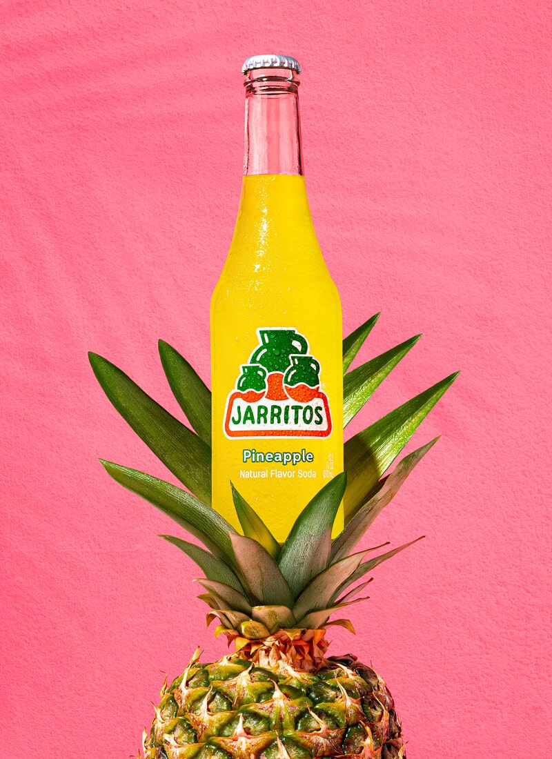 Refresco de Piña — Botella de Vidrio