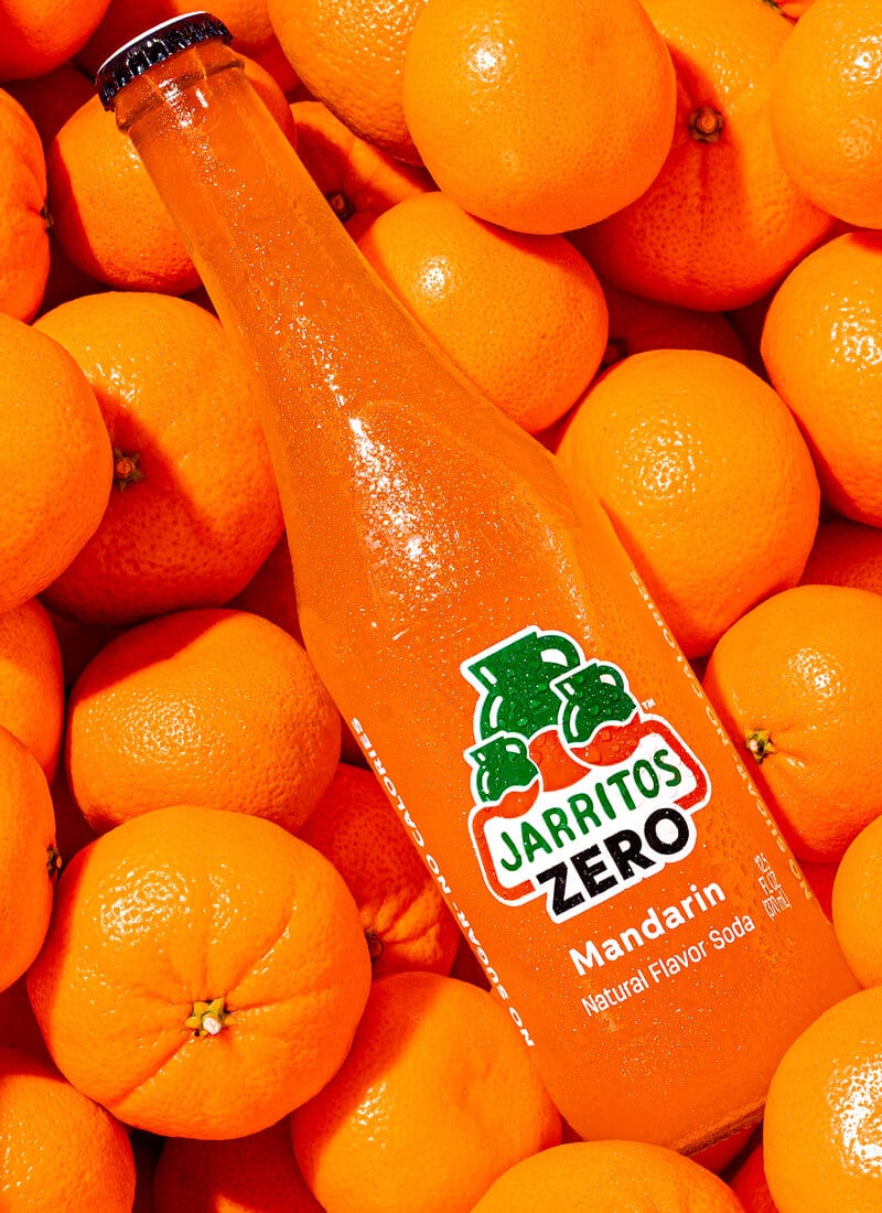 Refresco de Mandarina Zero — Botella de Vidrio
